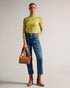 LENNIX-Tops-LENNIX is the ultimate in feminine style. Vibrant colours and a floral print come together in this dainty top, which features a high neckline, long sleeves, and stretch fabric. A wardrobe staple that can be worn with tailored trousers or floaty skirts, team it with a leather jacket to toughen up the look.The fabric of this product is made with 96% recycled polyester. Using recycled polyester helps divert plastic waste from ending in landfills. Mesh top Ditsy Floral print High neck Long sleeved S